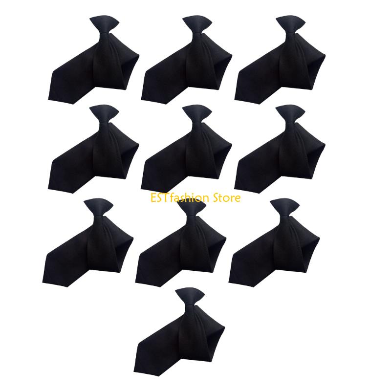 Men'S Formal Wear Bow Ties - Y5GC NoTie-Krawatte, 10 x Clip-On-Krawatte, einfach