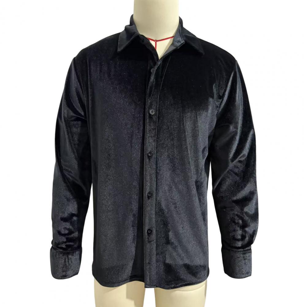 Men Formal Party Wear Shirt - Herren Samt-Hemd Herren Samt-Hemd mit Langen