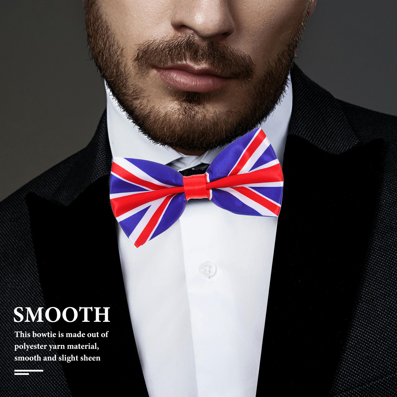 Men'S Formal Wear Bow Ties - Fliege mit UK-Flagge für Männer Patriotisches,