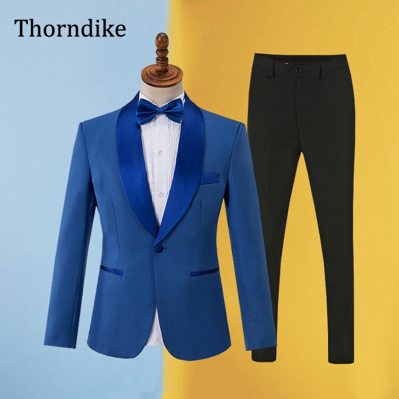 Men Formal Wear Office - Gwenhwyfar Blauer Anzug für Herren, 2025,