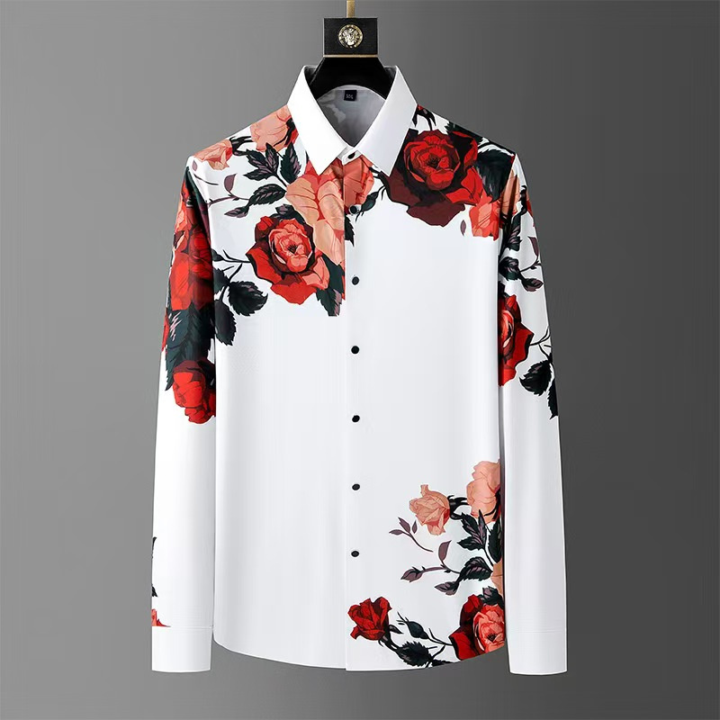 Men Formal Party Wear Shirt - Luxus Hohe Qualität Herren Vintage Floral