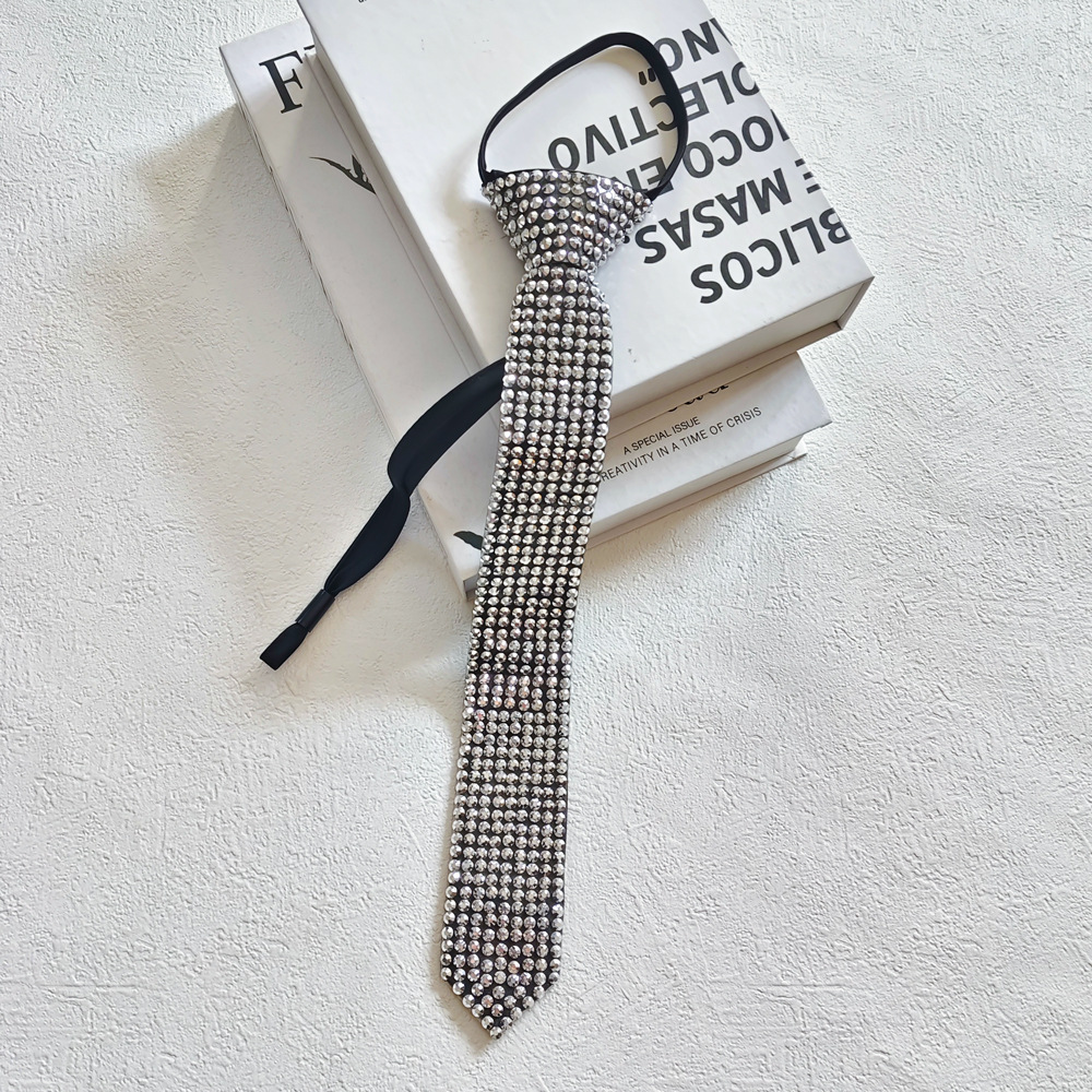 Men'S Formal Wear Jewelry - Retro-Strass-Kristall-Krawatte, einzigartiges Accessoire, vielseitige Krawatte für