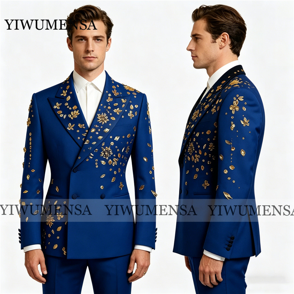 Brillante Königsblaue Anzüge f – Men'S Formal Wear Jewelry Bewertung und Preis