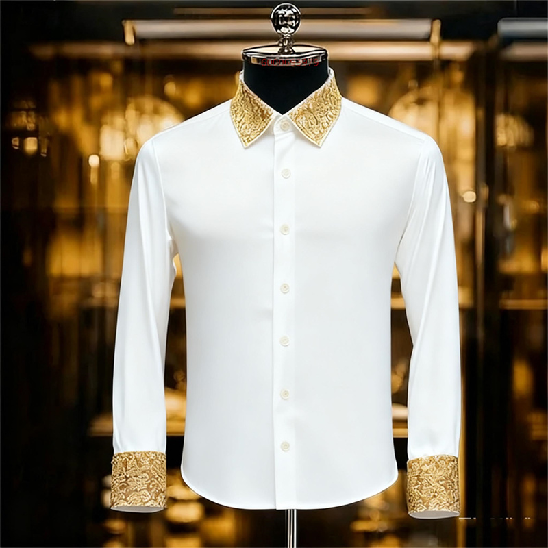 Exquisites Blumenhemd für Herr – Men Formal Party Wear Shirt Bewertung und Preis