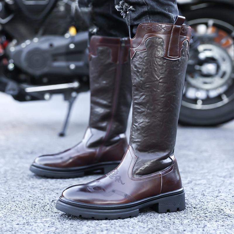 Männer Mid-kalb Stiefel Hohe Q – Men'S Ethnic & Formal Designer Wear Studio S Bewertung und Preis