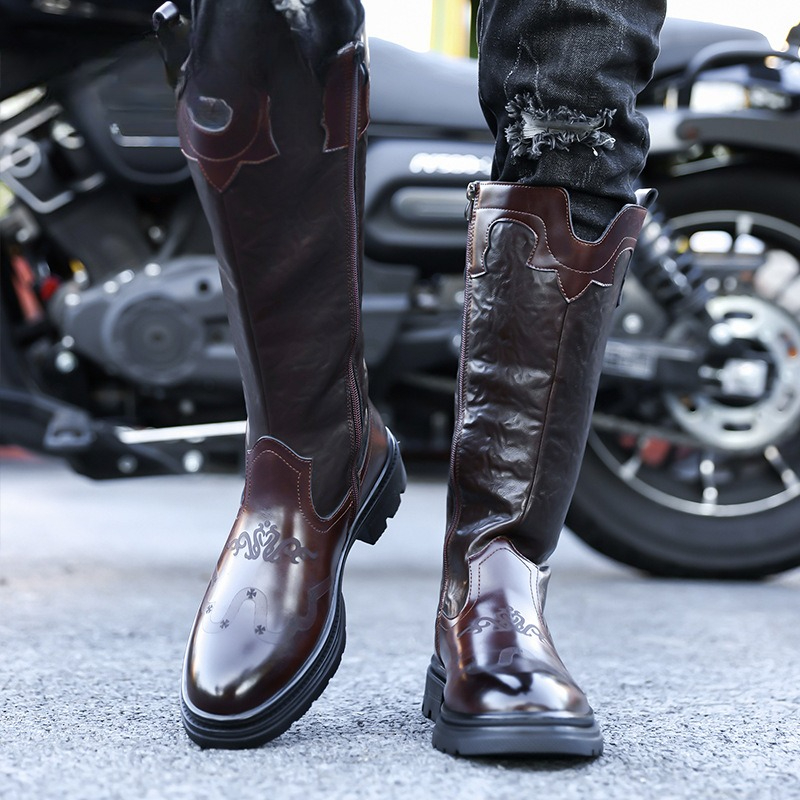 Männer Mid-kalb Stiefel Hohe Q – Men'S Ethnic & Formal Designer Wear Studio S Bewertung und Preis