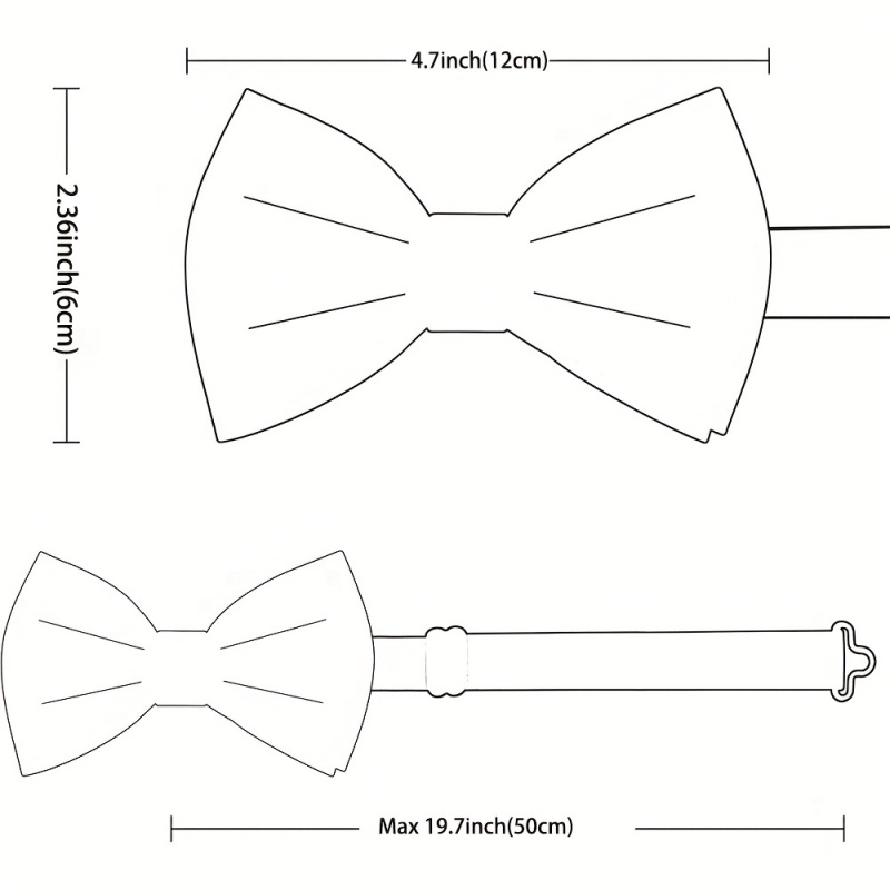 Verstellbare Fliege für Herren – Men'S Formal Wear Bow Ties Bewertung und Preis