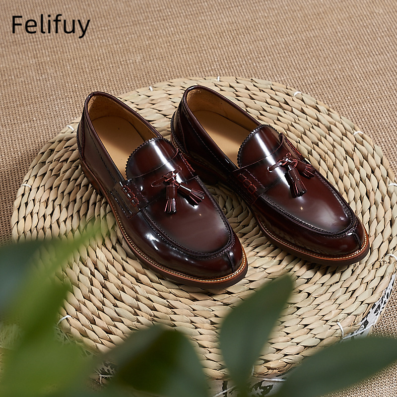 Neue braune Herren-Loafer aus  – Men Formal Wear Brown Bewertung und Preis