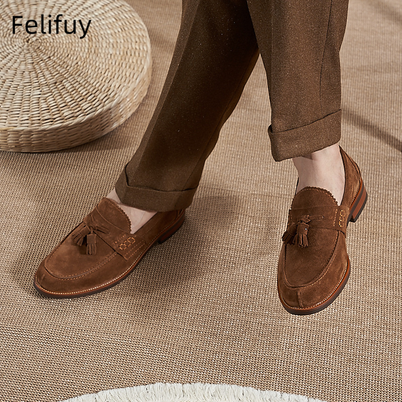 Neue braune Herren-Loafer aus  – Men Formal Wear Brown Bewertung und Preis