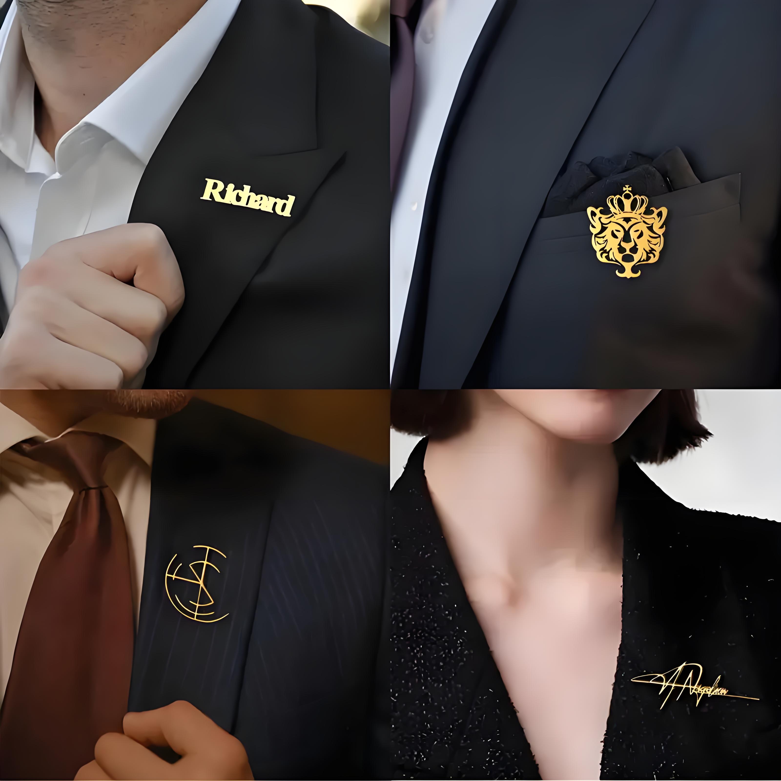 Hochwertiges Broschenset mit i – Men'S Formal Wear Jewelry Bewertung und Preis