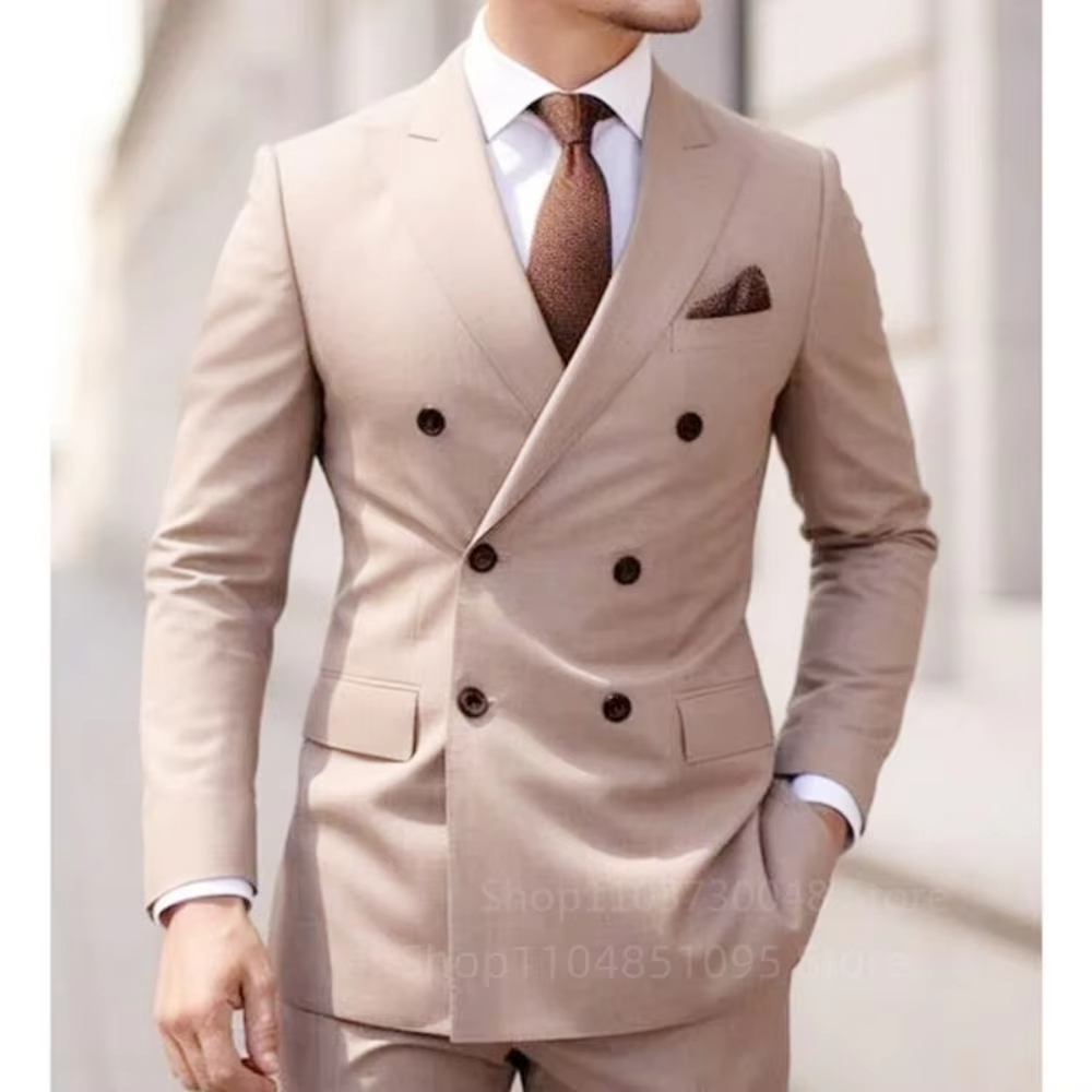 Zweiteiliger brauner Smoking f – Men Formal Wear Brown Bewertung und Preis